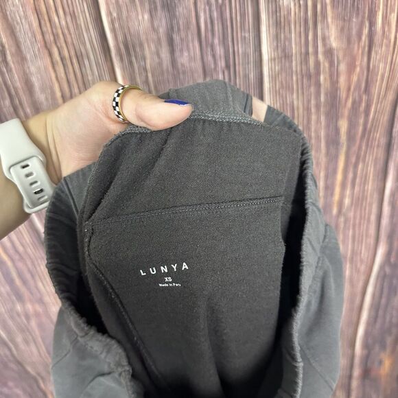 LUNYA Womens Alpaca Pima Cotton Lounge Pajama Pants Gray Womens Size XS - Picture 5 of 7